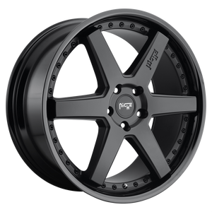 20x9 5x112 Niche Wheels M192 Altair Gloss Black Matte Black 25 offset 66.56 hub