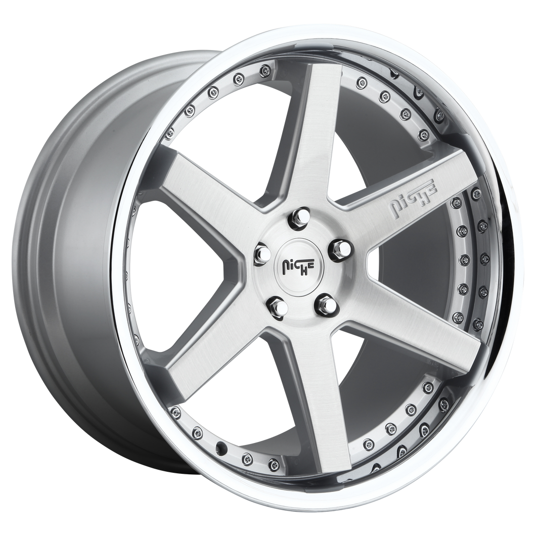 20x9 5x114.3 Niche Wheels M193 Altair Gloss Silver 35 offset 72.56 hub