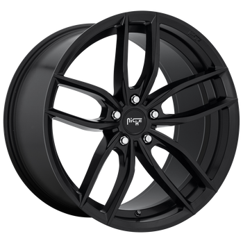 17x8 5x100 Niche Wheels M203 Vosso Matte Black 40 offset 66.06 hub