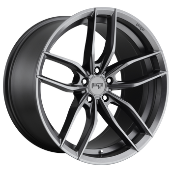 18x9.5 5x112 Niche Wheels M204 Vosso Matte Anthracite 48 offset 66.56 hub