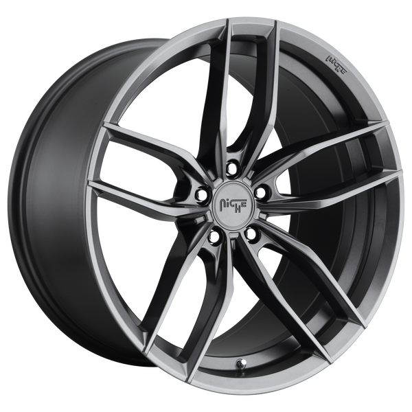 19x9.5 5x112 Niche Wheels M204 Vosso Matte Anthracite 38 offset 66.56 hub