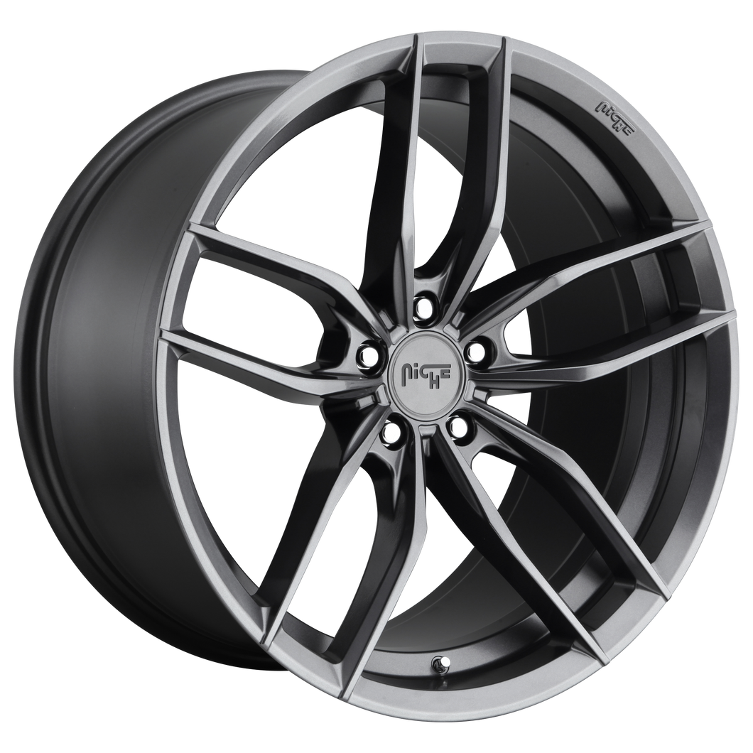 19x9.5 5x112 Niche Wheels M204 Vosso Matte Anthracite 38 offset 66.56 hub