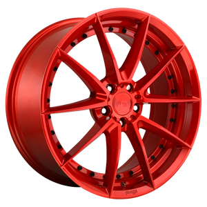 19x8.5 5x112 Niche Wheels M213 Sector Candy Red 42 offset 66.56 hub