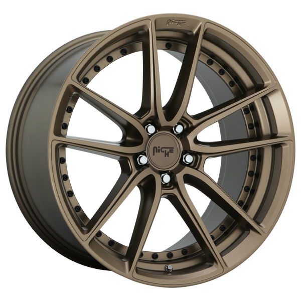 22x10.5 5x120 Niche Wheels M222 DFS Matte Bronze 40 offset 74.1 hub