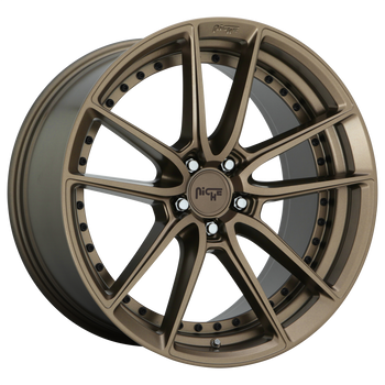 22x10.5 5x120 Niche Wheels M222 DFS Matte Bronze 40 offset 74.1 hub