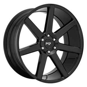 24x10 6x135 Niche Wheels M230 Future Gloss Black 30 offset 87.1 hub