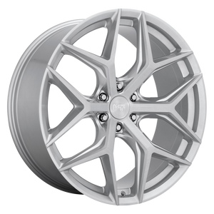 24x10 6x139.7 Niche Wheels M233 Vice SUV Gloss Silver Brushed 30 offset 106.1 hub