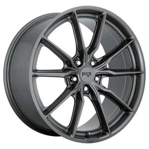 19x9.5 5x114.3 Niche Wheels M239 Rainier Matte Anthracite 35 offset 72.56 hub