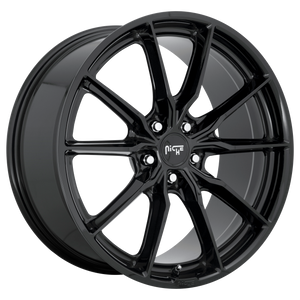 22x10.5 5x112 Niche Wheels M240 Rainier Gloss Black 30 offset 66.56 hub