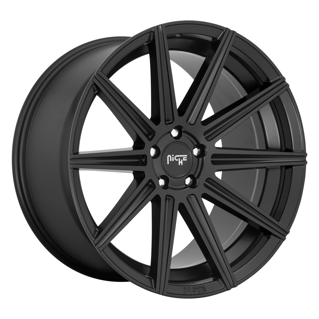 20x9 5x112 Niche Wheels M242 Tifosi Matte Black 27 offset 66.5 hub