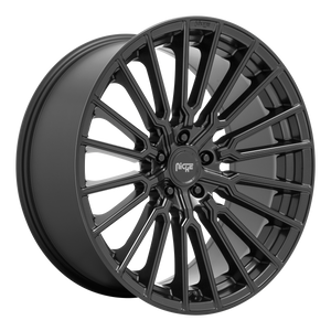 20x9 5x114.3 Niche Wheels M250 Premio Matte Black 35 offset 72.7 hub