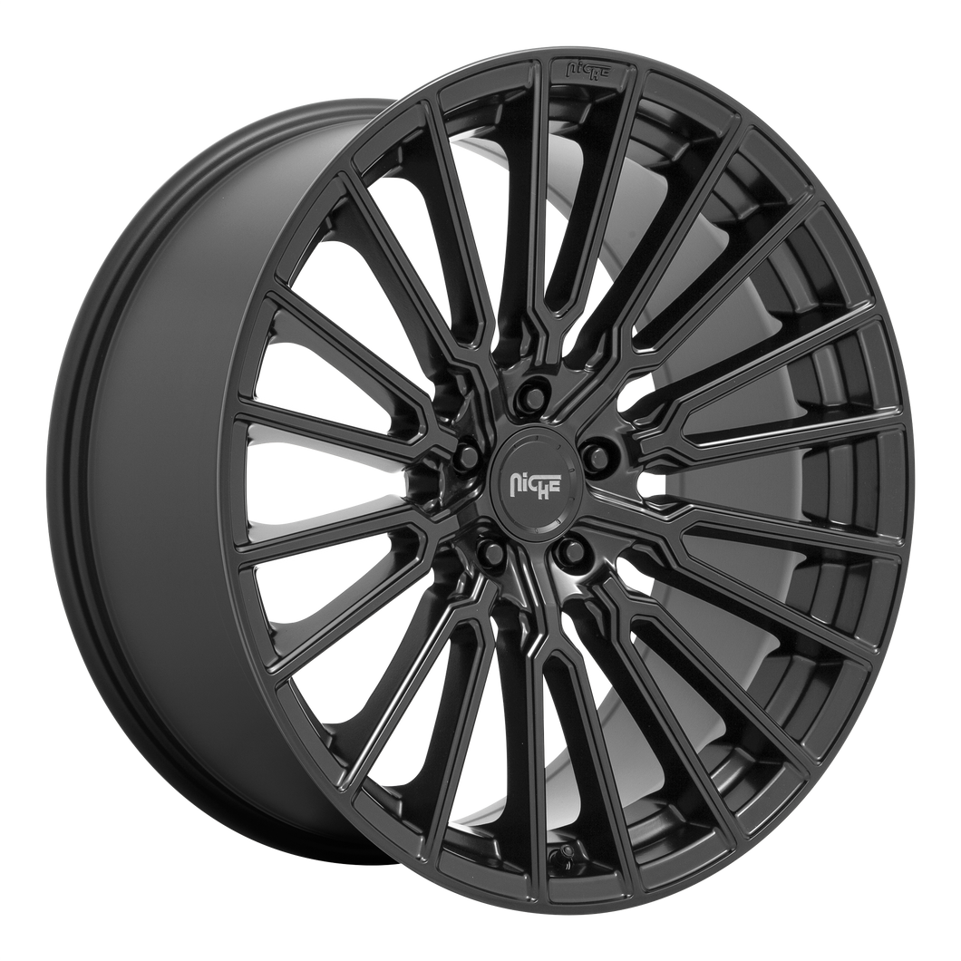 20x9 5x114.3 Niche Wheels M250 Premio Matte Black 35 offset 72.7 hub