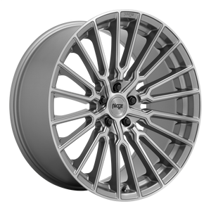 19x8.5 5x114.3 Niche Wheels M251 Premio Platinum 35 offset 72.7 hub