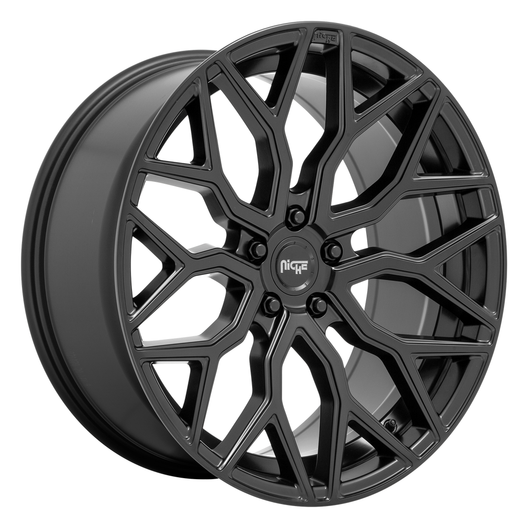 20x10.5 5x115 Niche Wheels M261 Mazzanti Matte Black 20 offset 71.6 hub