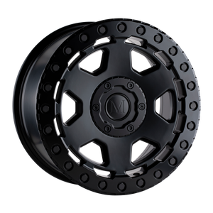 16x8 6x130 Mandrus Wheels Forscher Matte Black 45 offset 84.1 hub