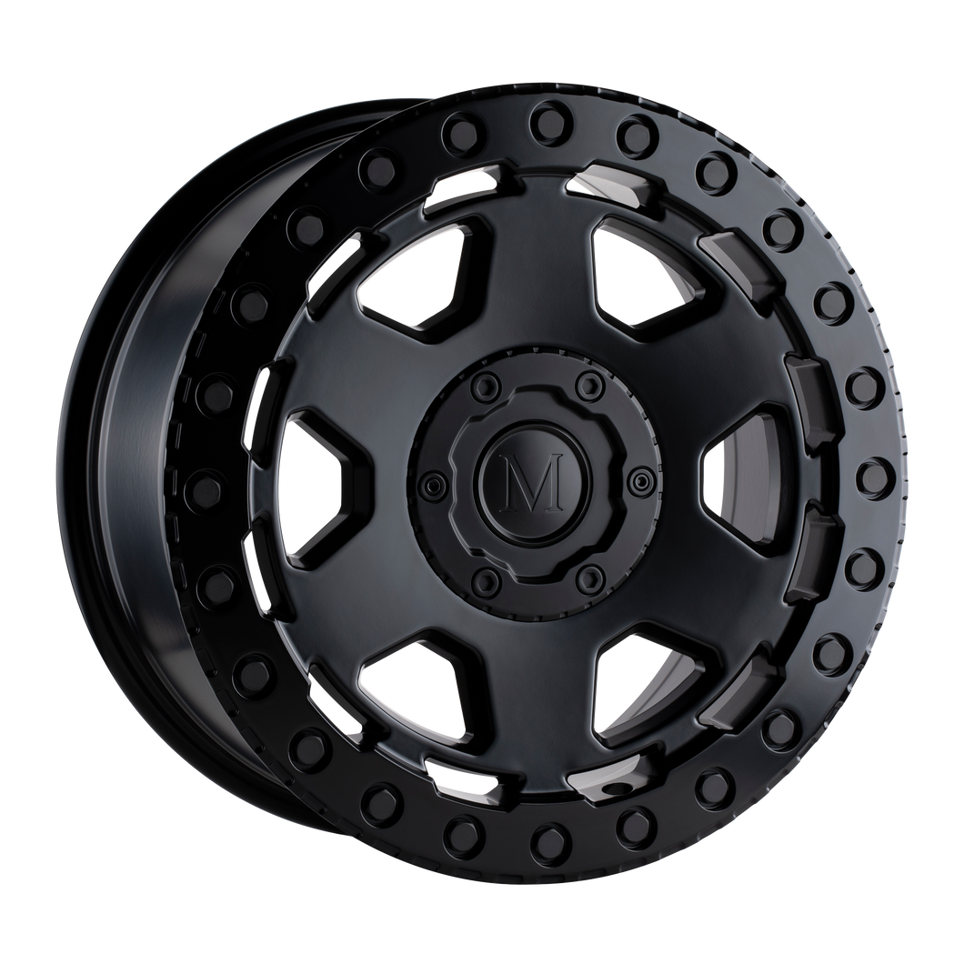 16x8 6x130 Mandrus Wheels Forscher Matte Black 45 offset 84.1 hub