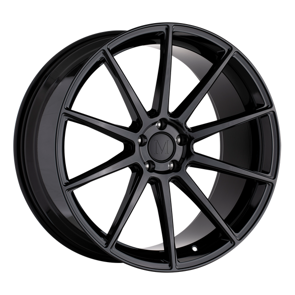 19x9.5 5x112 Mandrus Wheels Klass Gloss Black 39 offset 66.56 hub