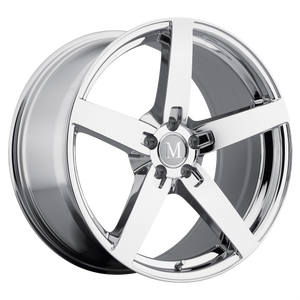 17x8 5x112 Mandrus Wheels Arrow Chrome 25 offset 66.56 hub