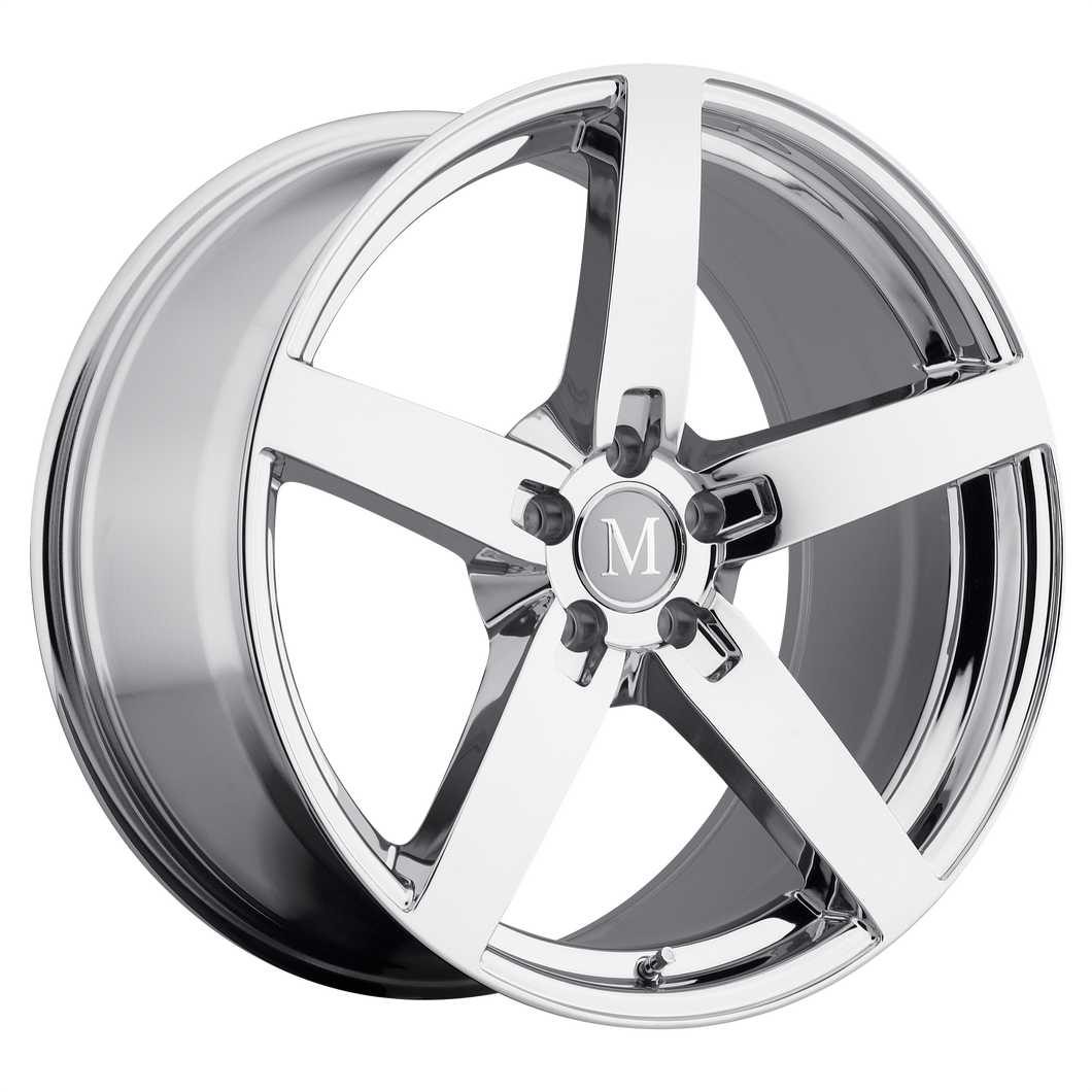 17x8 5x112 Mandrus Wheels Arrow Chrome 25 offset 66.56 hub