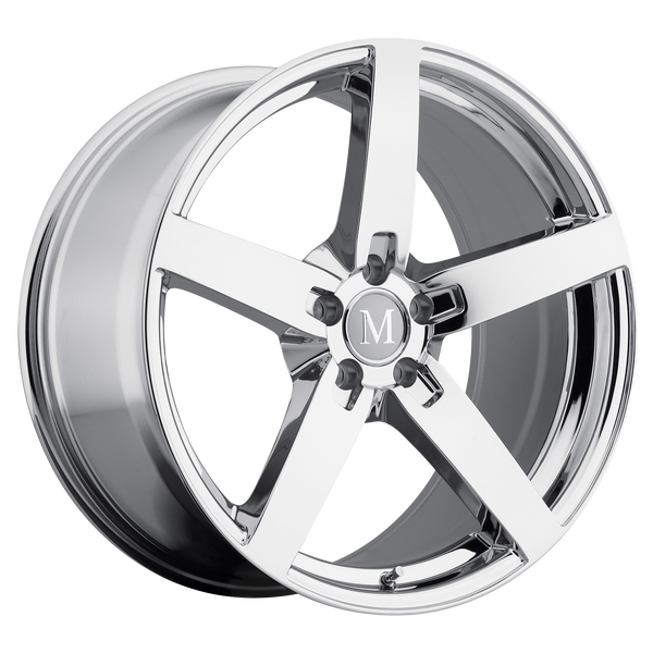 17x8 5x112 Mandrus Wheels Arrow Chrome 32 offset 66.56 hub