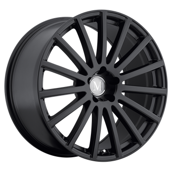 18x8.5 5x112 Mandrus Wheels Rotec Matte Black 25 offset 66.56 hub