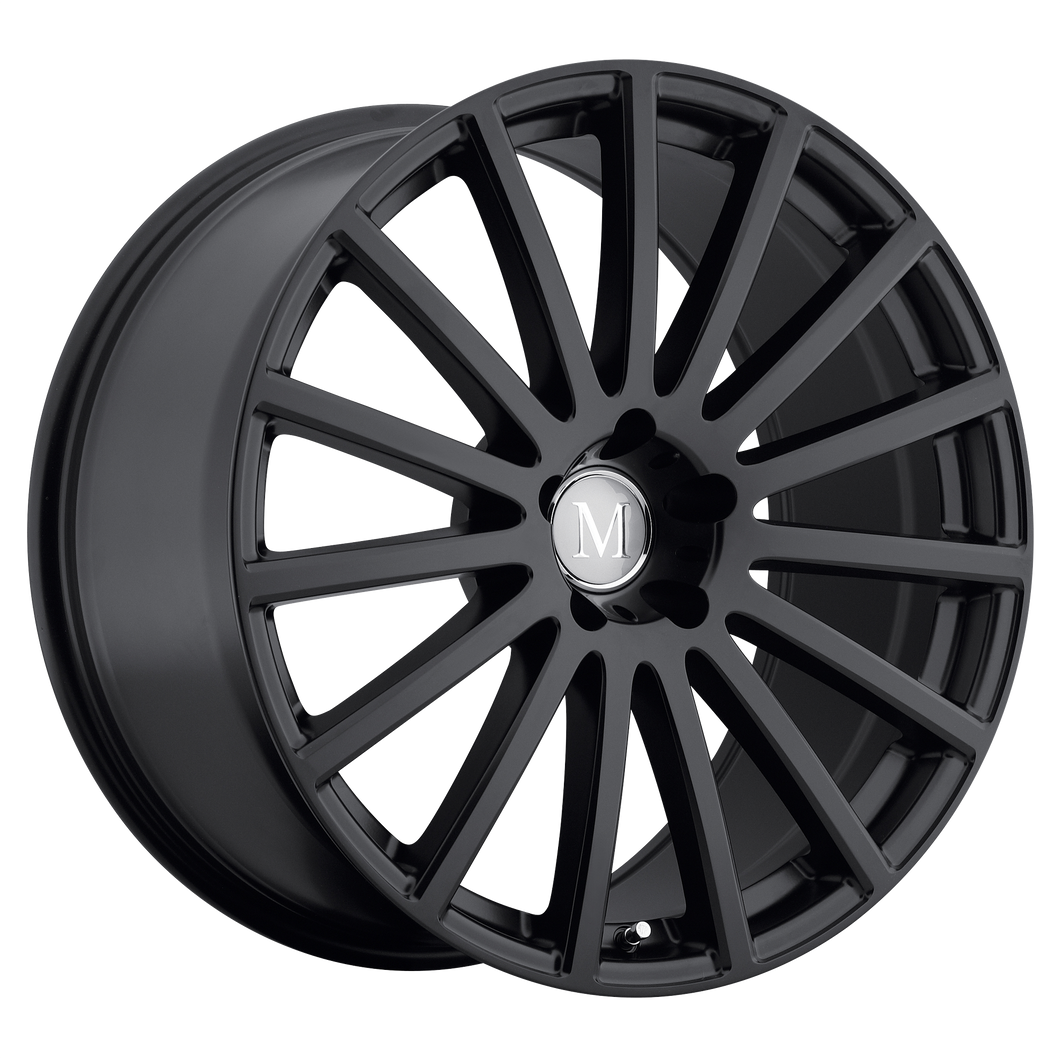 19x9.5 5x112 Mandrus Wheels Rotec Matte Black 53 offset 66.56 hub