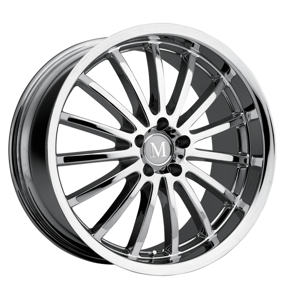 19x8.5 5x112 Mandrus Wheels Millenium Chrome 25 offset 66.56 hub