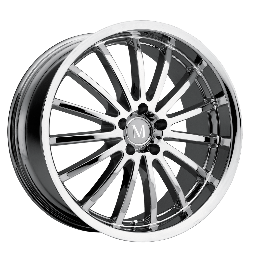 17x8 5x112 Mandrus Wheels Millenium Chrome 32 offset 66.56 hub