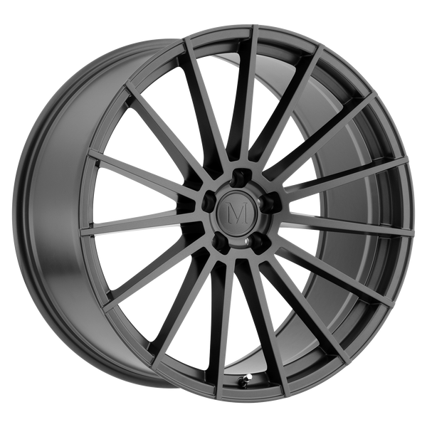 19x9.5 5x112 Mandrus Wheels Stirling Gloss Gunmetal 25 offset 66.56 hub