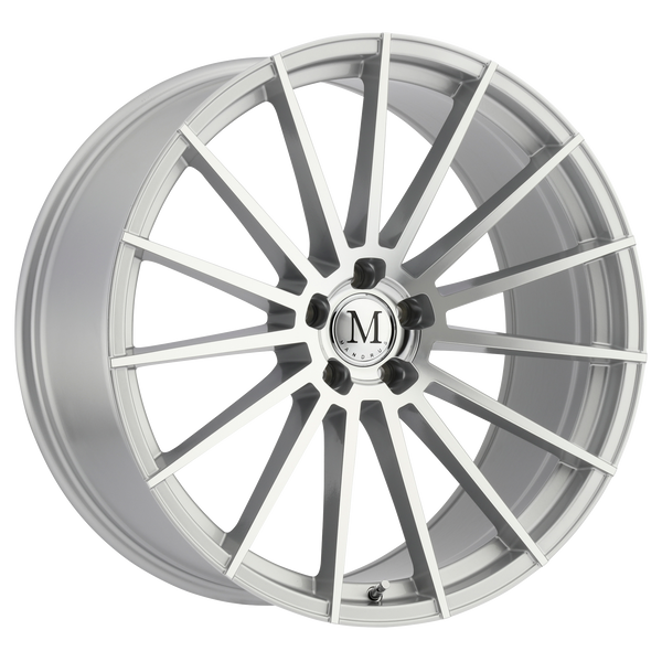 19x9.5 5x112 Mandrus Wheels Stirling Silver With Mirror Cut Face 35 offset 66.56 hub