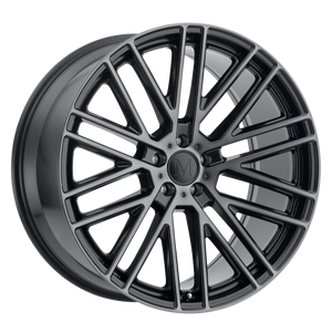 20x10 5x112 Mandrus Wheels Masche Semi Gloss Black With Mirror Cut Face 50 offset 66.56 hub