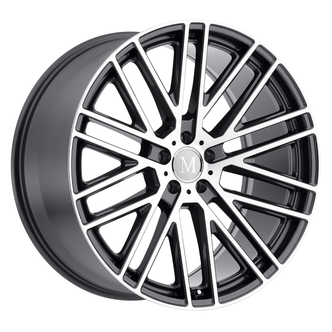 19x9.5 5x112 Mandrus Wheels Masche Gloss Gunmetal With Mirror Cut Face 30 offset 66.56 hub