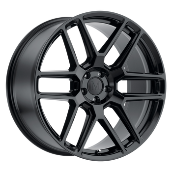 19x8.5 5x112 Mandrus Wheels Otto Gloss Black 32 offset 66.56 hub