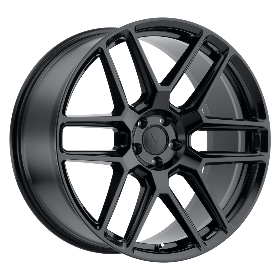 19x8.5 5x112 Mandrus Wheels Otto Gloss Black 32 offset 66.56 hub