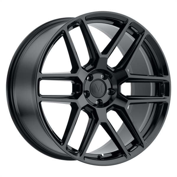 18x9.5 5x112 Mandrus Wheels Otto Gloss Black 45 offset 66.56 hub