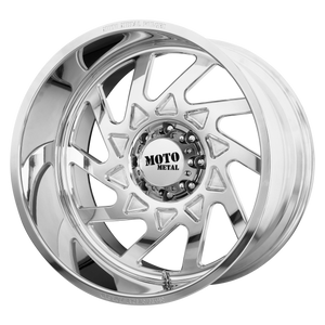 20x12 Blank Moto Metal Offroad Wheels MO403 Polished -44  offset  78.3  hub