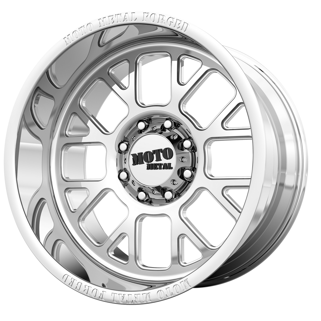 20x14 Blank Moto Metal Offroad Wheels MO404 Polished -76  offset  78.3  hub