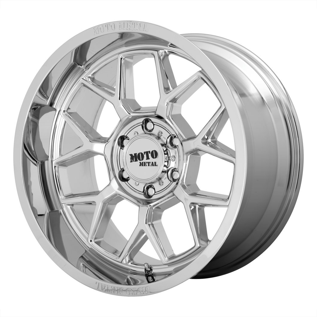 20x10 8x165.1 Moto Metal Offroad Wheels MO803 Banshee Chrome -18  offset  125.1  hub