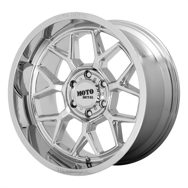 20x10 6x139.7 Moto Metal Offroad Wheels MO803 Banshee Chrome -18  offset  106.1  hub