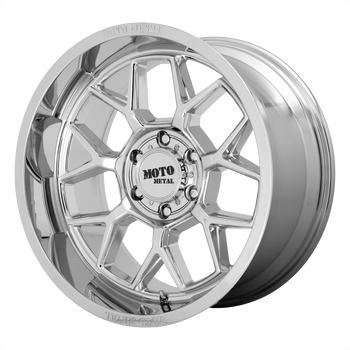 20x10 5x127 Moto Metal Offroad Wheels MO803 Banshee Chrome -18  offset  71.5  hub