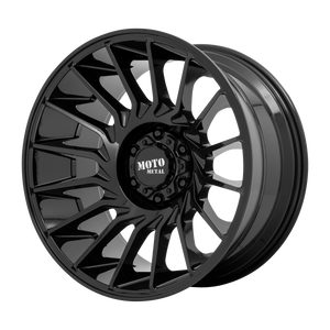 20x10 8x180 Moto Metal Offroad Wheels MO807 Gloss Black -18  offset  124.2  hub