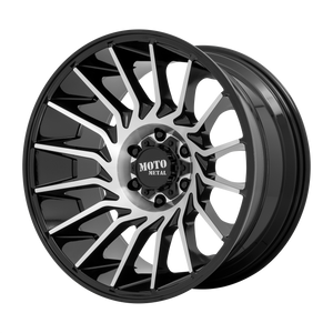 22x12 6x135 Moto Metal Offroad Wheels MO807 Gloss Black Machined -44  offset  87.1  hub