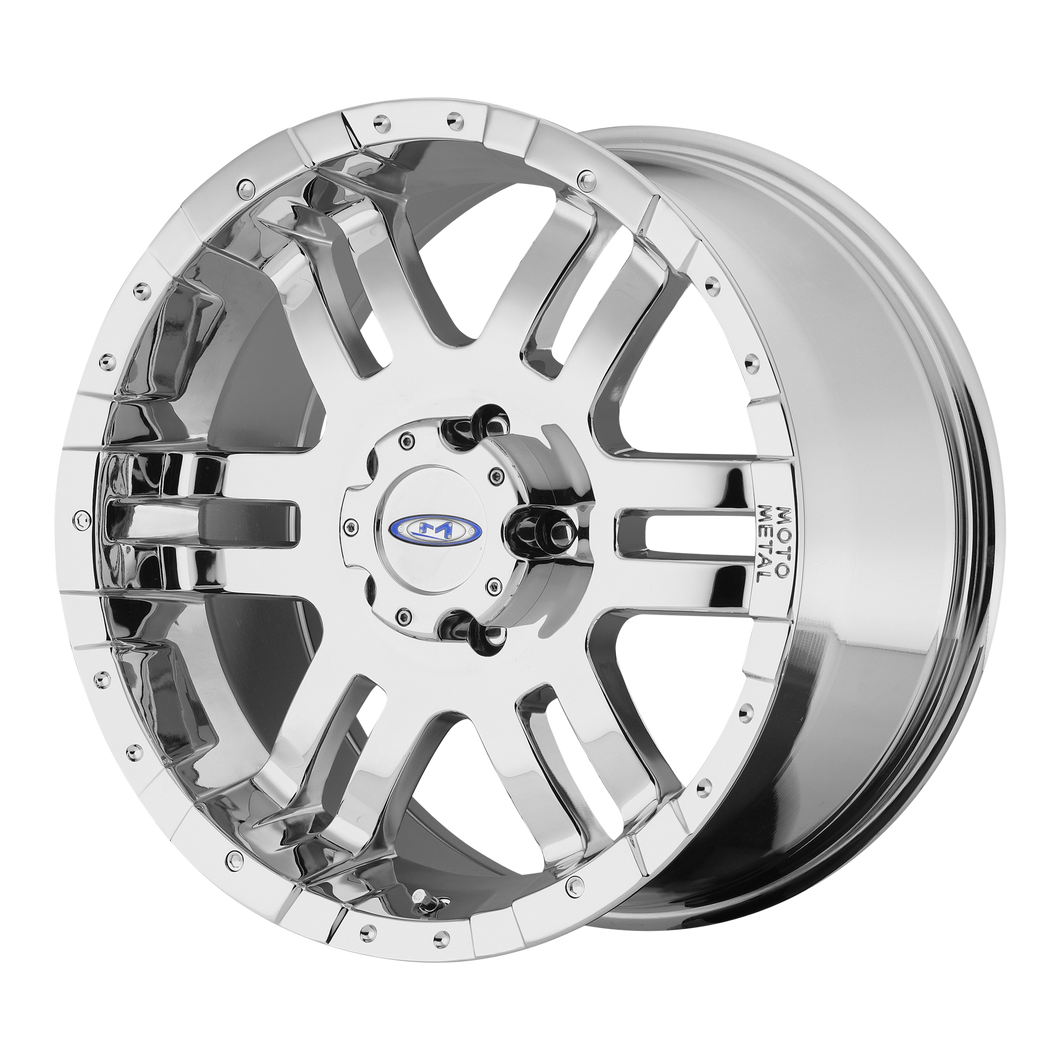 17x9 8x165.1 Moto Metal Offroad Wheels MO951 Chrome -12  offset  130.81  hub