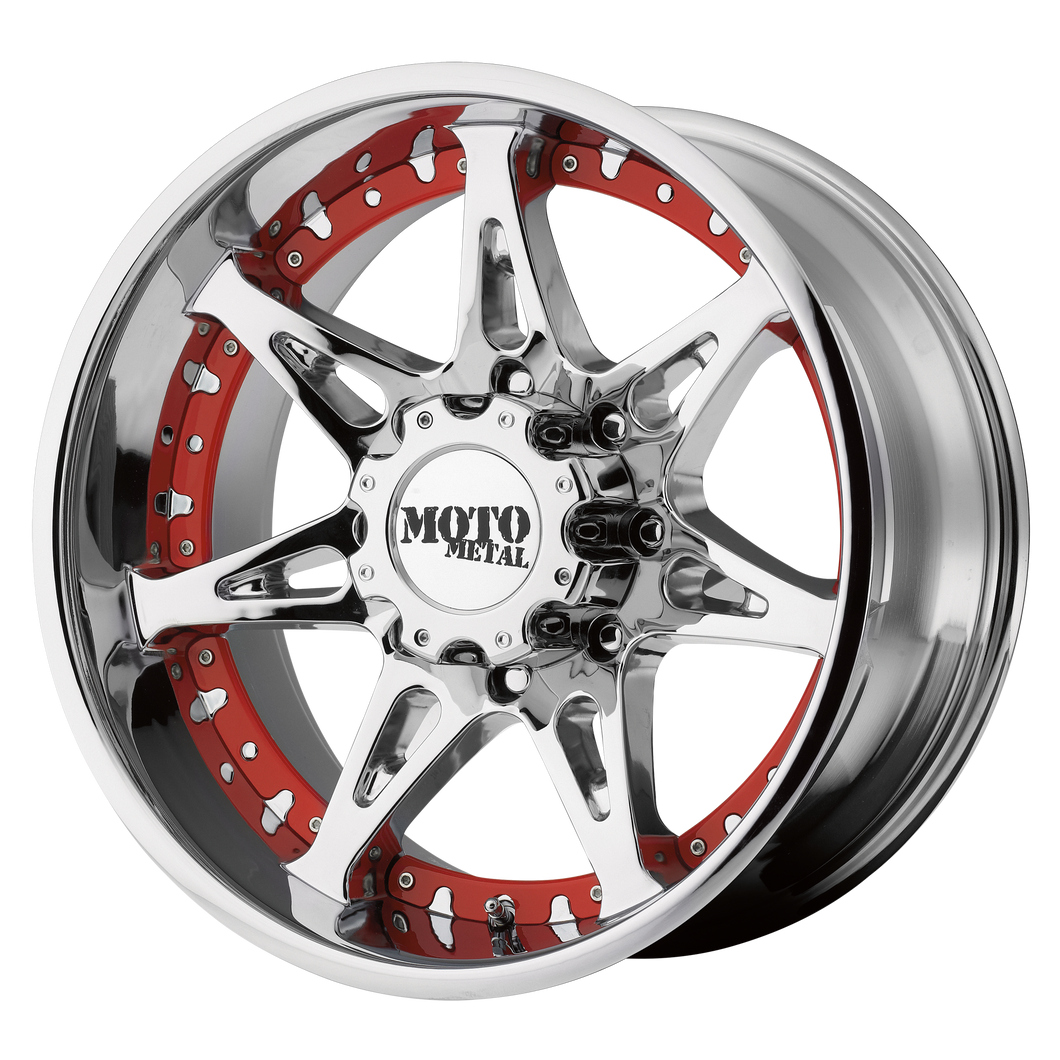 18x9 8x165.1 Moto Metal Offroad Wheels MO961 Chrome 18  offset  125.5  hub