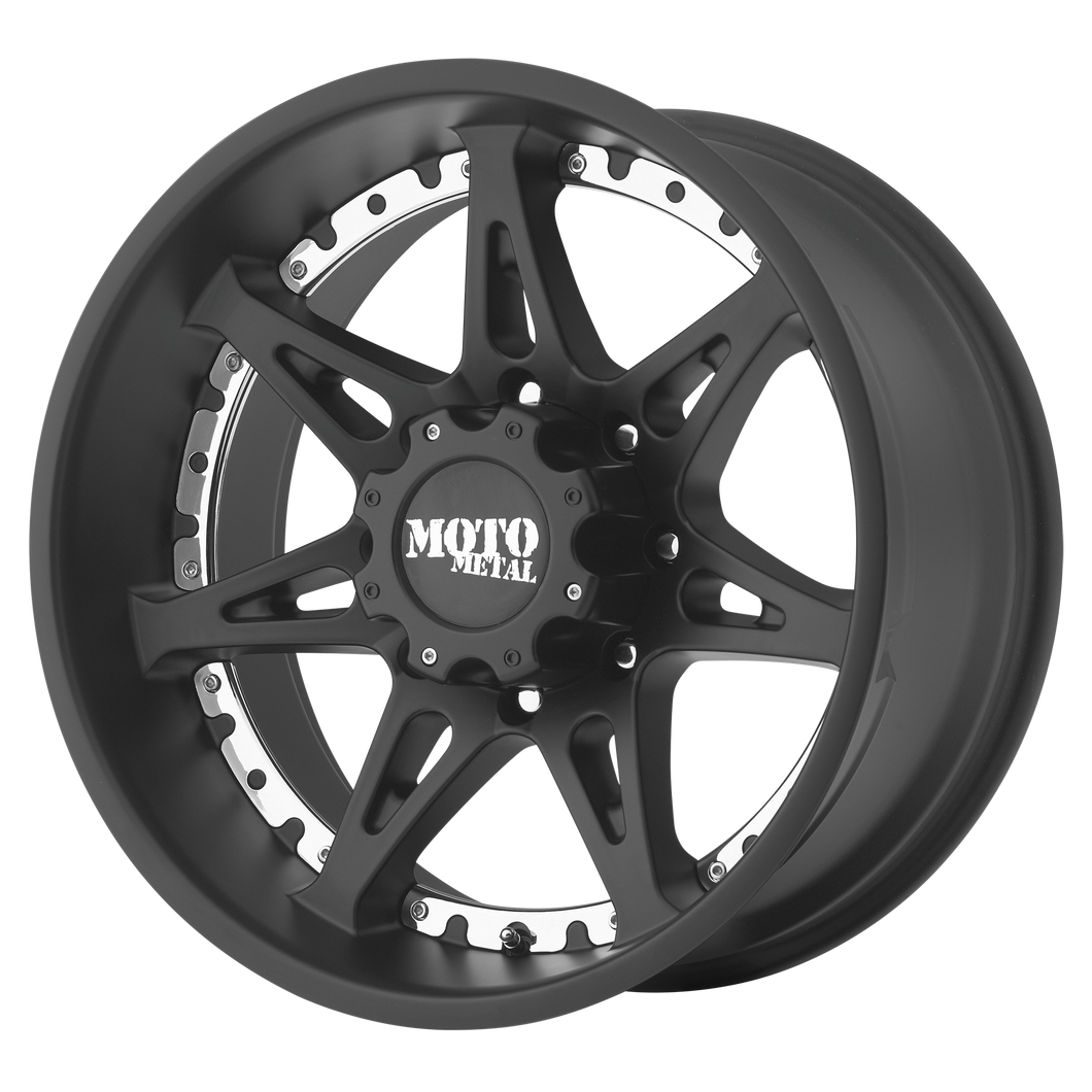 18x10 5x127 Moto Metal Offroad Wheels MO961 Satin Black -24  offset  78.3  hub