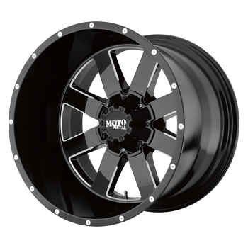 18x12 Blank Moto Metal Offroad Wheels MO962 Gloss Black Milled -44  offset  78.3  hub