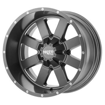 17x10 Blank Moto Metal Offroad Wheels MO962 Satin Gray Milled -24  offset  78.3  hub