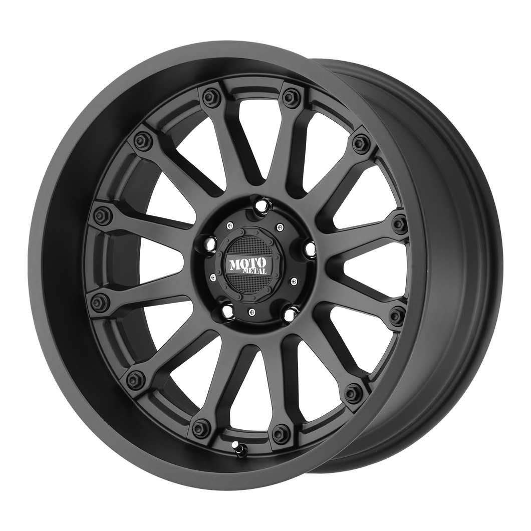 20x9 5x127 Moto Metal Offroad Wheels MO971 Satin Black 18  offset  78.3  hub