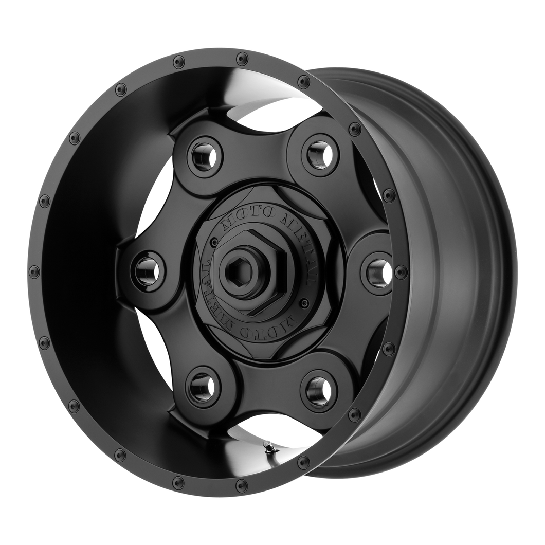 17x9 6x135/6x139.7 Moto Metal Offroad Wheels MO977 Link Black Out 25  offset  106.25  hub