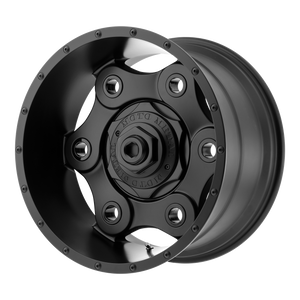 17x9 5x127/5x139.7 Moto Metal Offroad Wheels MO977 Link Black Out 25  offset  78.3  hub